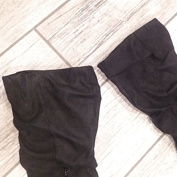 Women's Slouchy Boots With Pointy Toe - Color Black - Picture 5 of 16